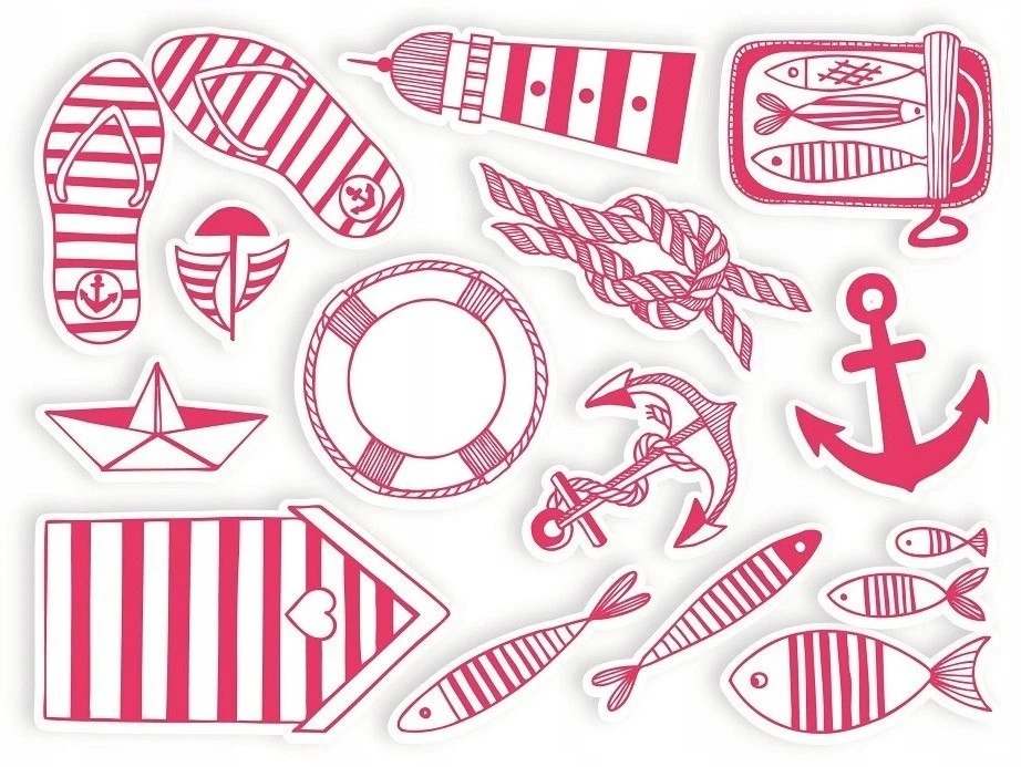 Antspaudų rinkinys Aladine Stampo Textile 13vnt. Navy + pagalvėlė antspaudams juoda