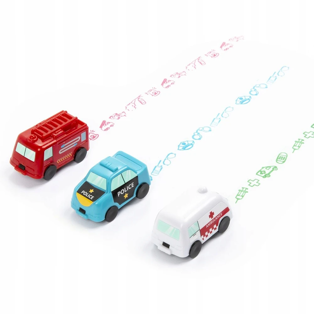 Antspaudų rinkinys „Kidea ALARM VEHICLES“ (SPA3KA)