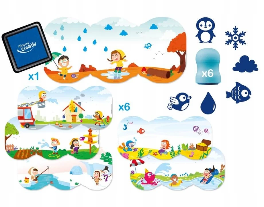 Antspaudų rinkinys Maped Creativ Early Age lagaminėlyje