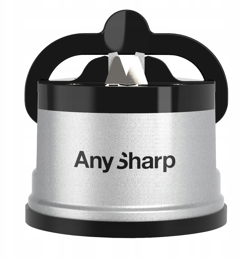AnySharp klasikinis sidabro galąstuvų rinkinys ir mini žirklės