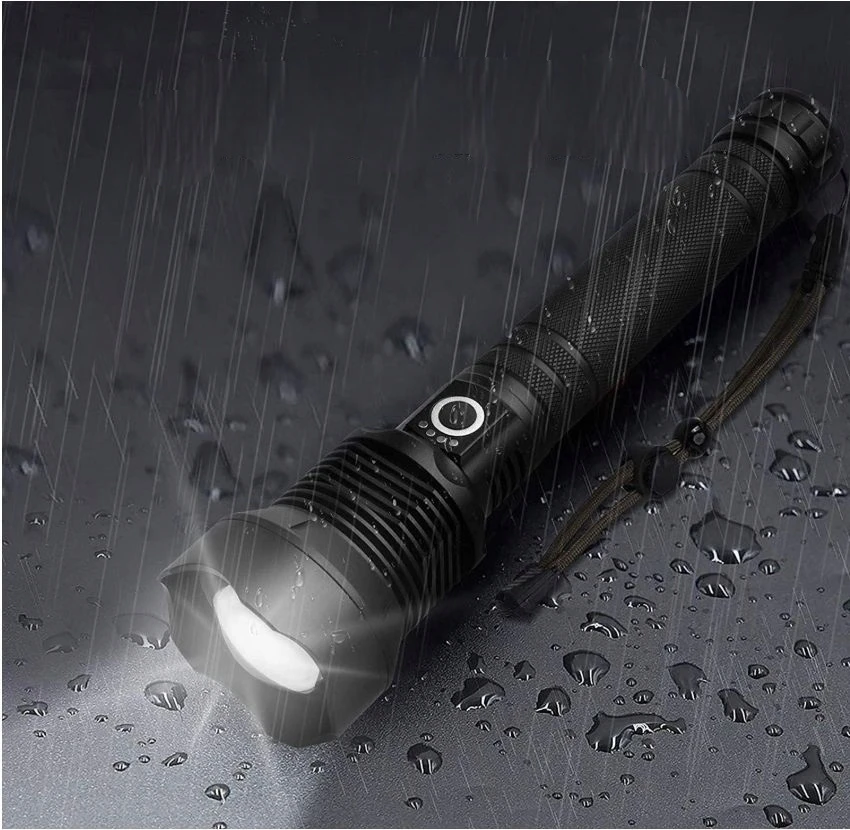 Anytech GALINGAS išgyvenimo taktinis žibintuvėlis W09 įkraunamas karinis ZOOM USB