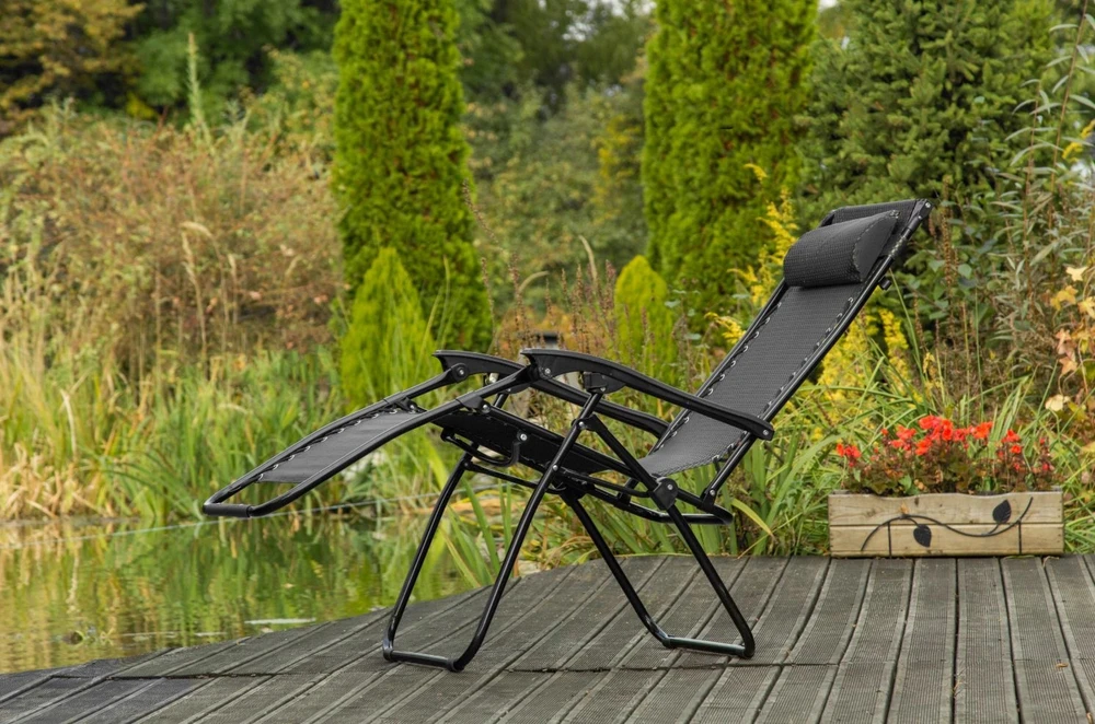 Anytech Sulankstomas lauko gultas „zero Gravity“, rudas