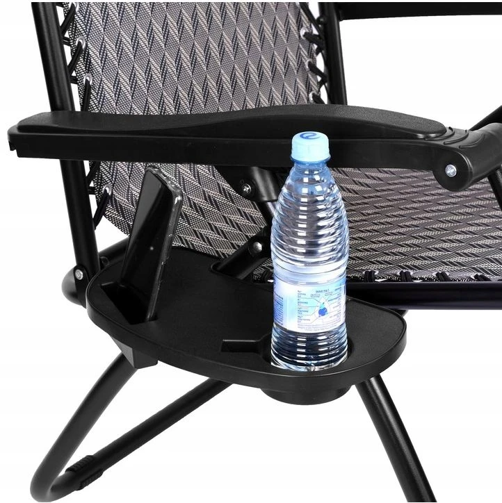 Anytech Sulankstomas lauko gultas „zero Gravity“, rudas