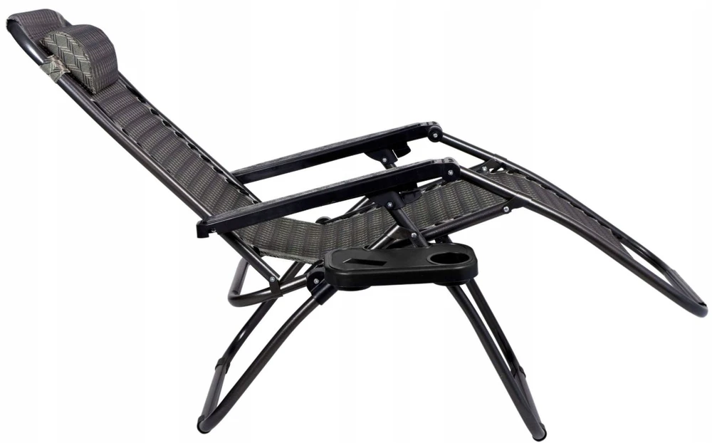 Anytech Sulankstomas lauko gultas „zero Gravity“, rudas