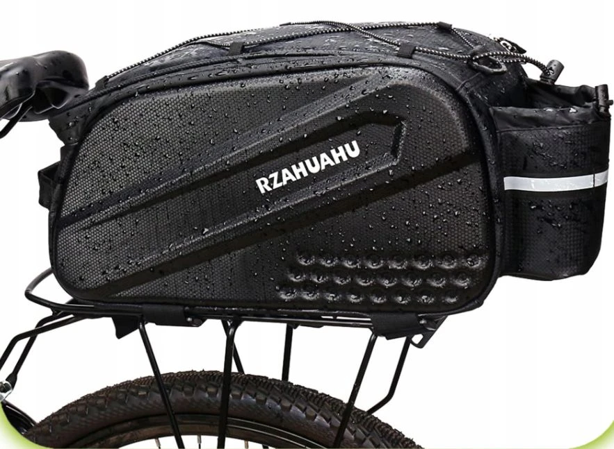 Anytech Vandeniui atsparus dviračio bagažinės krepšys su dviračio dirželiu, RIGID 10L