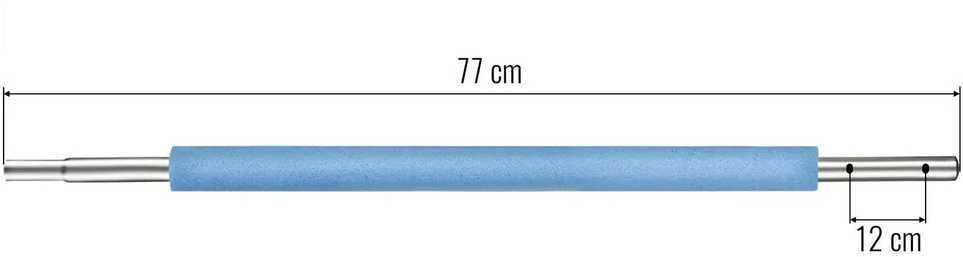 Apatinis batuto stulpas su lauko tinklu 1,4 m, mėlynas, Neo-Sport