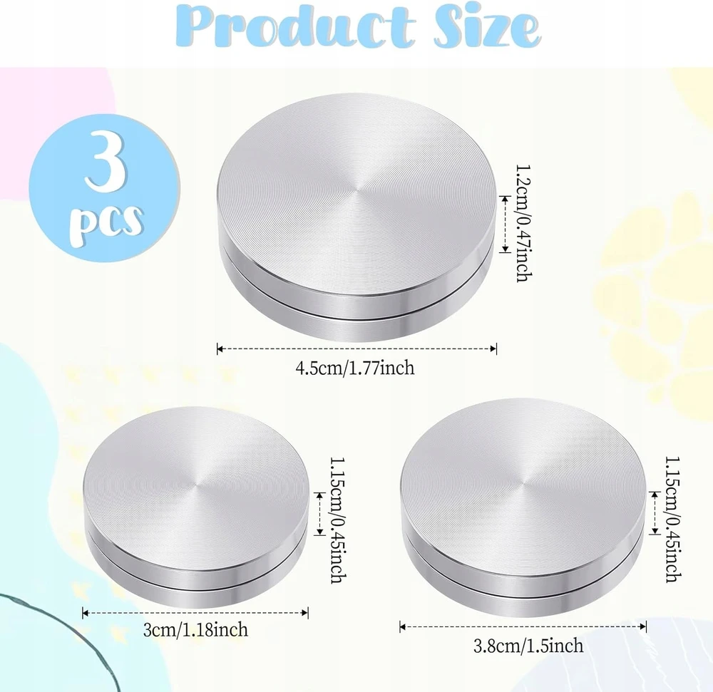 APkirpimo įrankiai 3 Vnt. 30 mm 38 mm 45 mm molio keramikos rinkinys