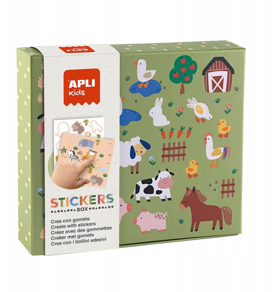Apli Kids APLI edukacinis žaidimas su lipdukais - gyvūnai ir ...
