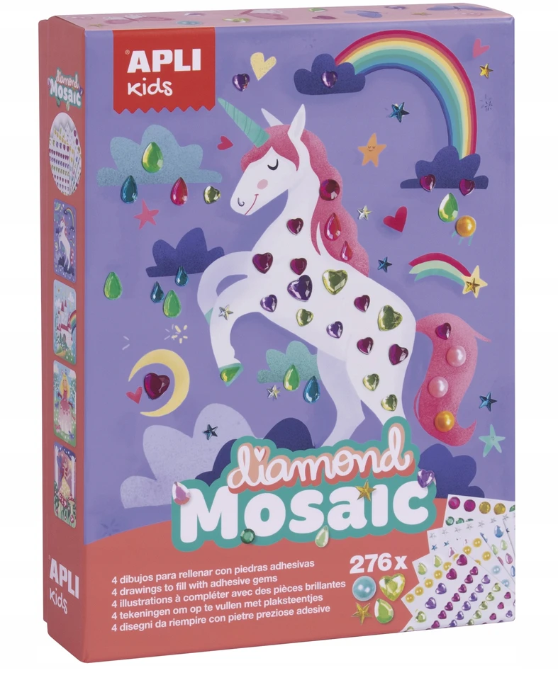 Apli Kids Kūrybinis žaidimas „Deimantinė mozaika”