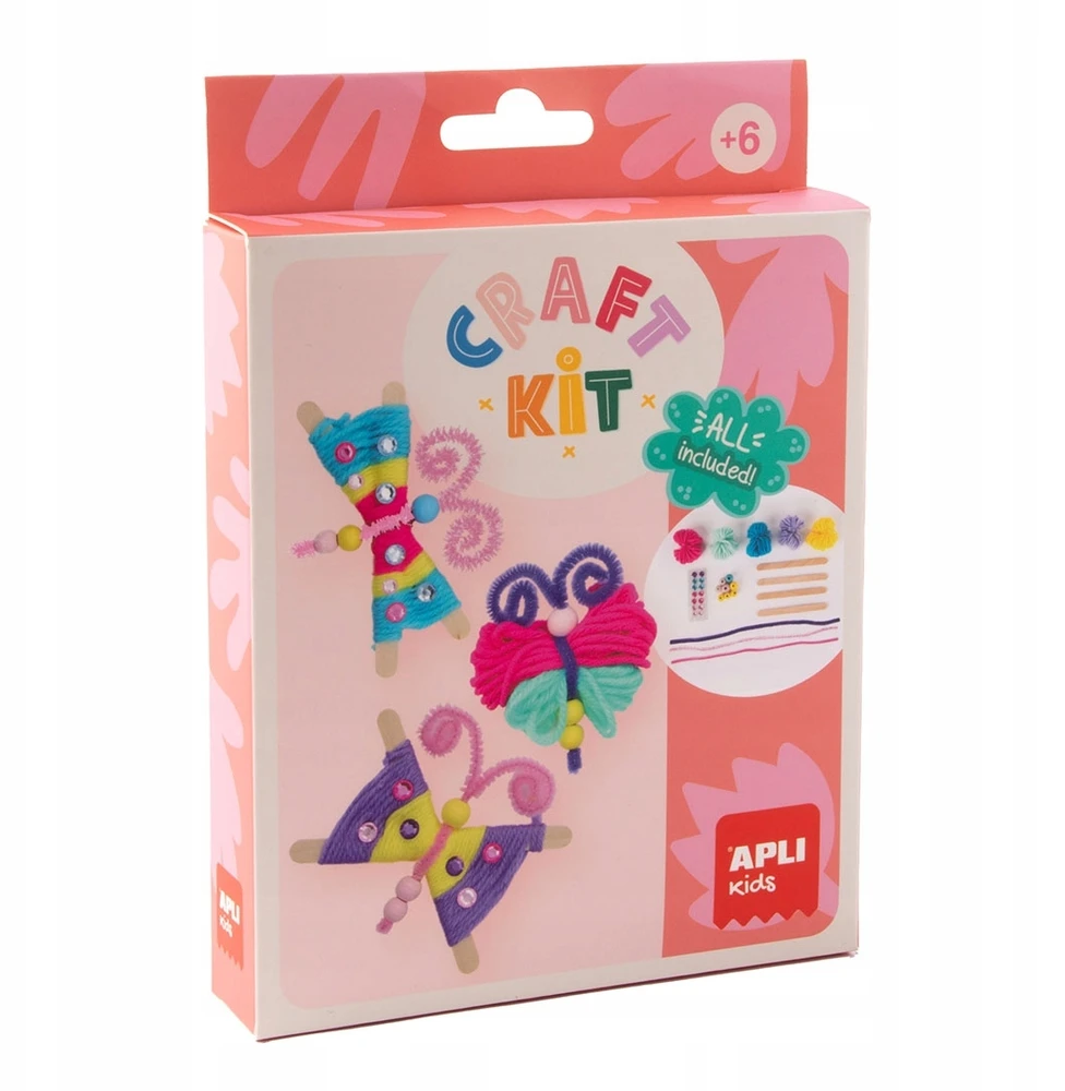 Apli Kids Kūrybinis rinkinys – Vilnos drugeliai