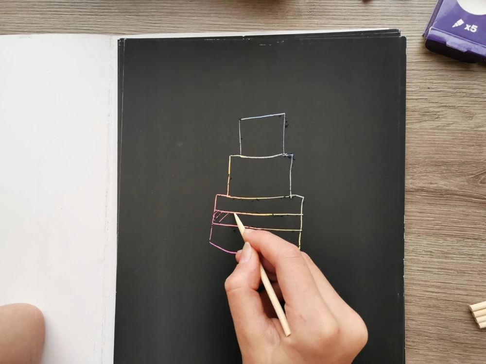 APLI Kids Magic scratch braižymo žaidimų rinkinys