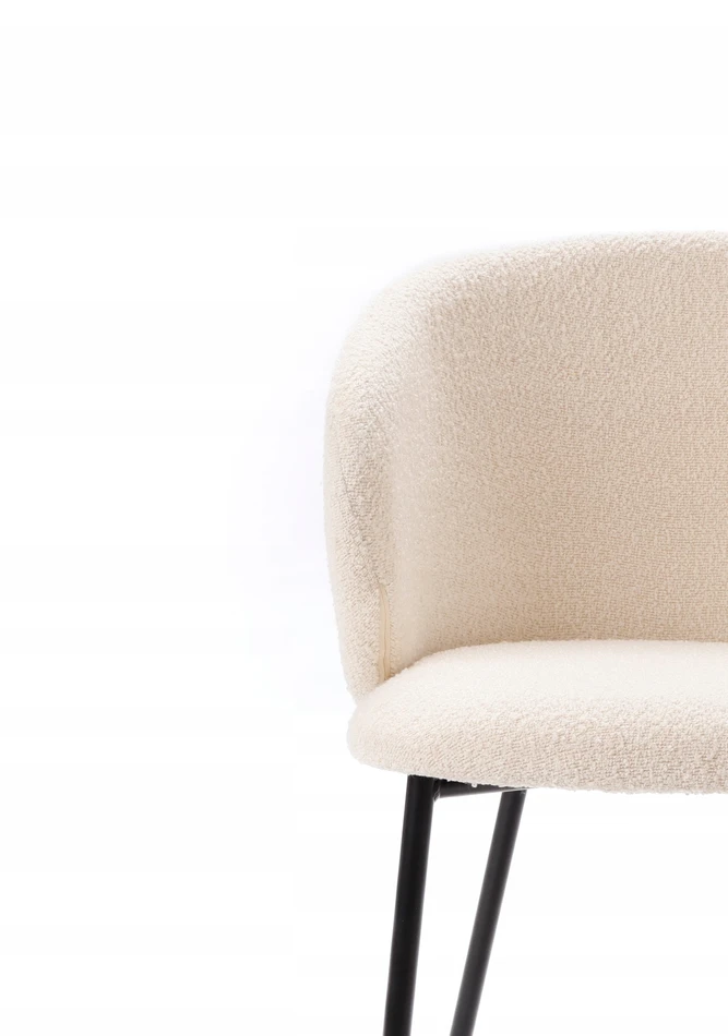 APM 2 ZENAR kėdžių RINKINYS Balta ir Juoda Minkštas Modernus Loft