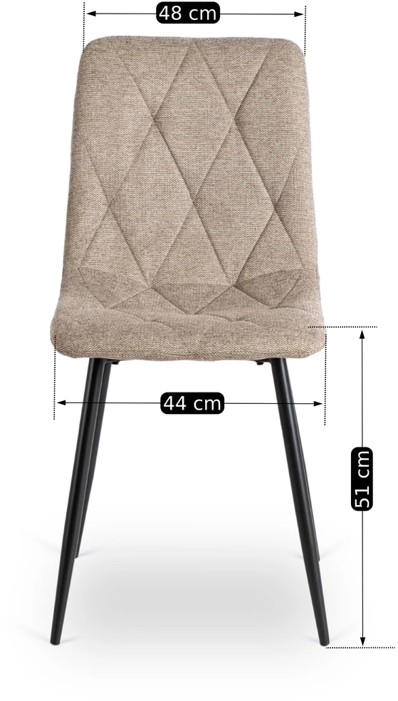 Apmušta kėdė Mebel Elite ROBIN 2 Smėlio