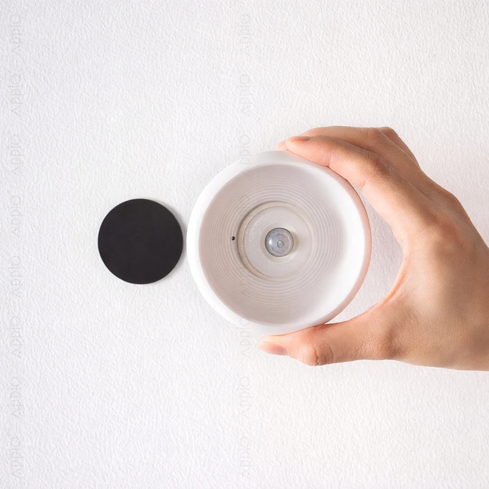 Appio Belaidė LED naktinė lemputė su magnetu, USB judesio jutikliu, prieblanda