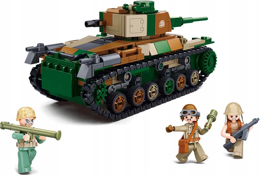 Apsauga nuo Iwo Jima japonų tanko 2in1 blokų Sluban 563 el Army M38-B1107
