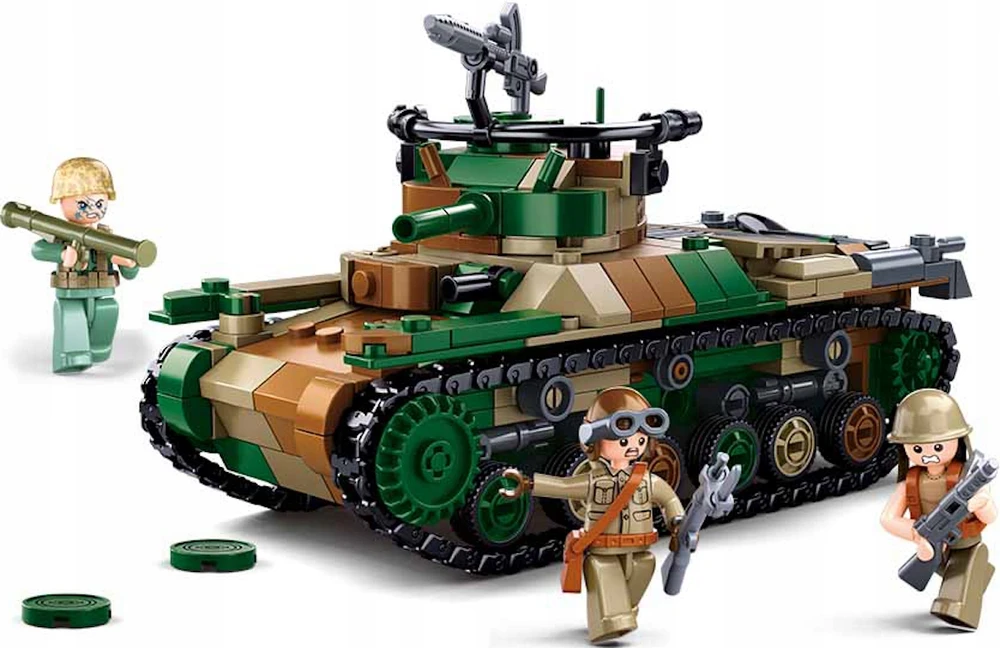 Apsauga nuo Iwo Jima japonų tanko 2in1 blokų Sluban 563 el Army M38-B1107