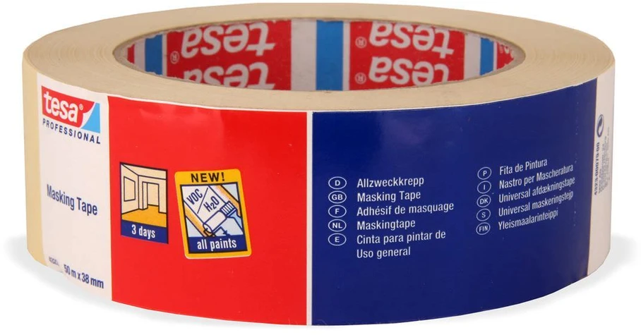 Apsauginė dažymo juosta TESA (balta) 50m x 50mm 04325-00004-01