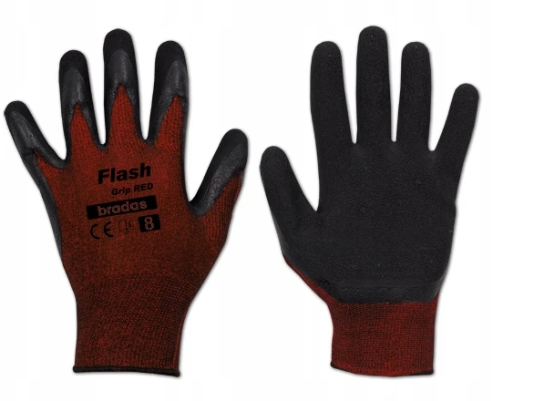 Apsauginės darbo pirštinės FLASH GRIP Raudonas 7 RWFGRD7