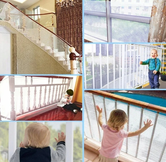 APSAUGINĖS TINKLĖLĖLĖMS LIPTAMS, BALKONUI, turėklai, turėklai, 3m
