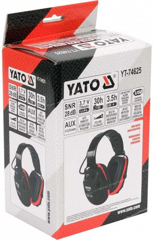 YATO elektroninės ausinės su išmania klausos apsauga YT-74625