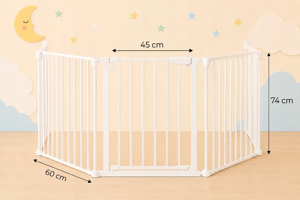 Apsauginiai varteliai Springos SG0016, 318 cm, 5 segmentai