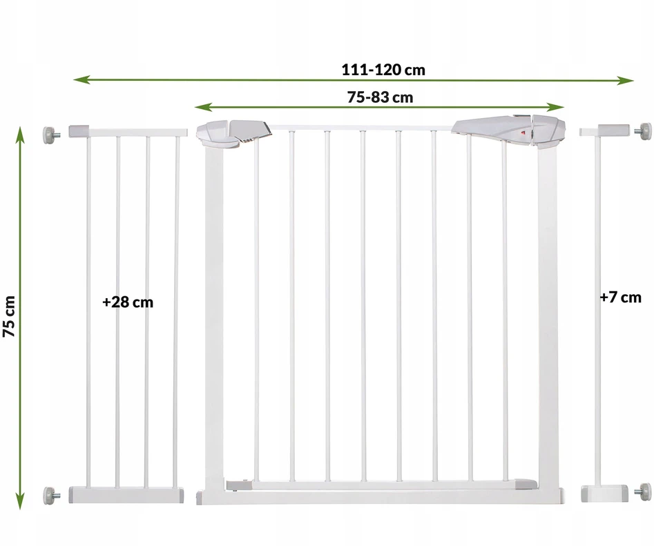 Apsauginiai vartai Springos SG00001AC 76-120 cm