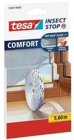TESA MOSKITIERA OKIENNA BALTA 1,2m x 2,4m COMFORT