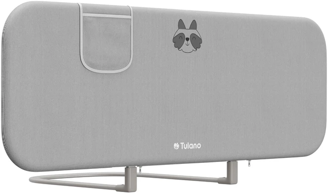 Apsauginis lovos barjeras Tulano Cover 50 Pilkas (120 cm) – pilka vaikiška apsauga nuo iškritimo