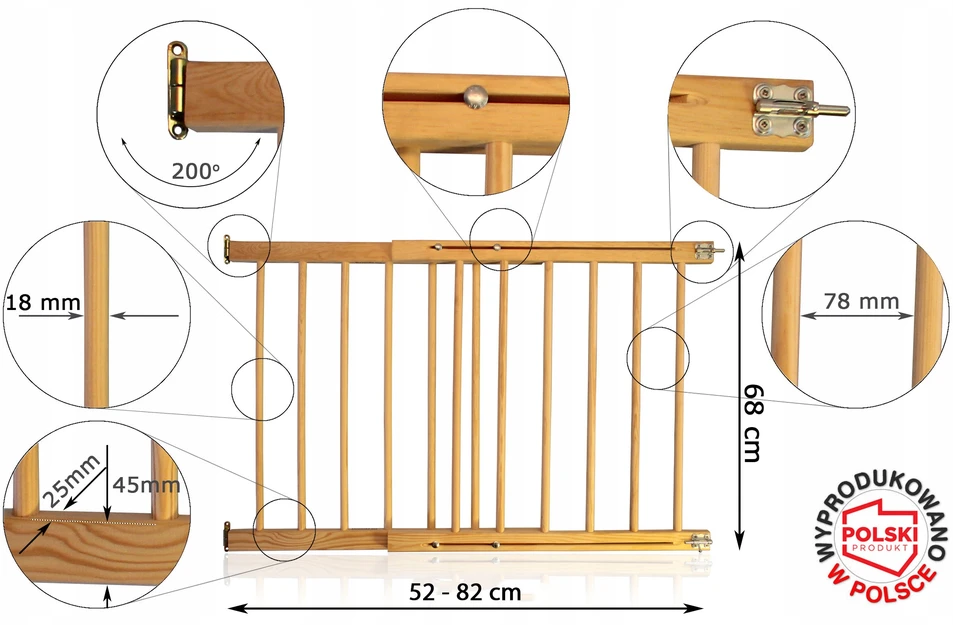 Asert APSAUGOS VARTAI SAUGOS BRAZERAS 52-72 cm
