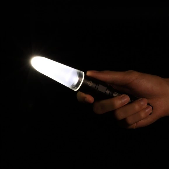 Apšvietimo priedas - Nitecore NDF25 difuzorius (suminkština šviesą, plečia spindulio kampą)