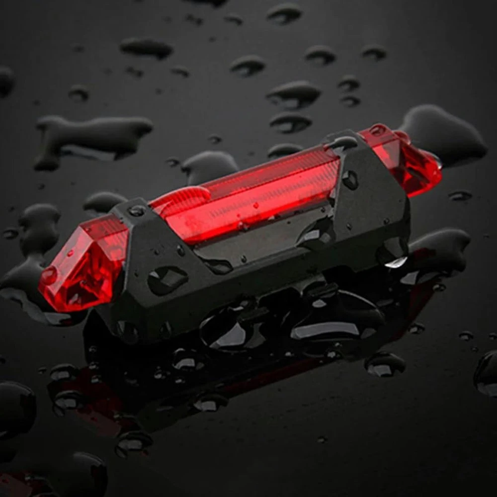 Aptel LAMPKA ROWEROWA LAMPA TYLNA NA TYŁ 5LED NA USB