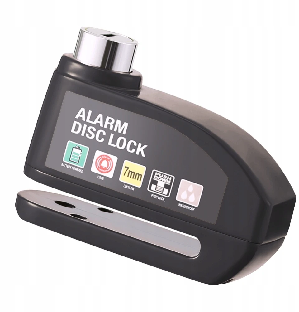 ATL Dviračio diskinė spyna su 110 dB garsu RW47