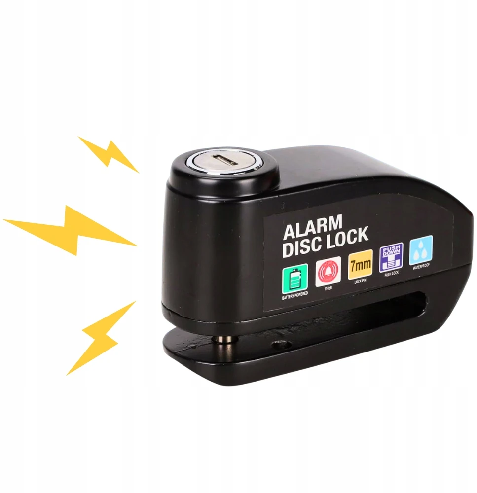 ATL Dviračio diskinė spyna su 110 dB garsu RW47