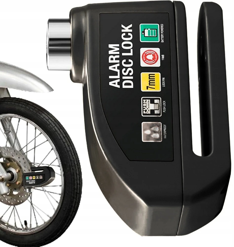 ATL Dviračio diskinė spyna su 110 dB garsu RW47