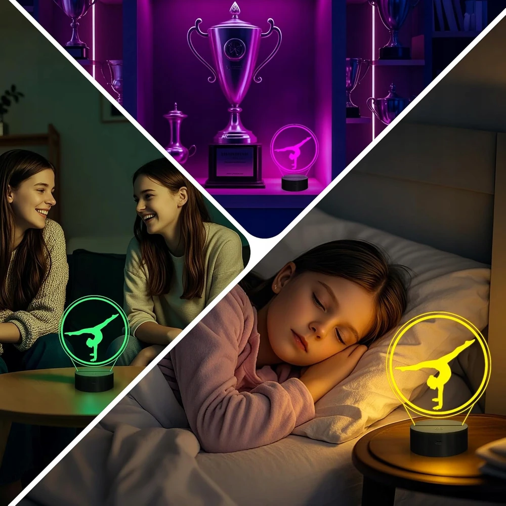 ATL LED Naktinė Lempa Akrobato Formos su Nuotoliniu Valdymu
