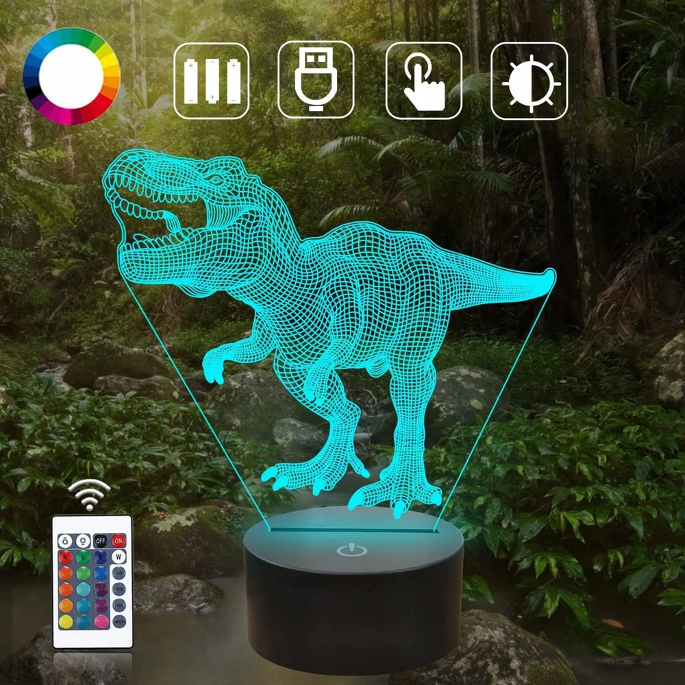 Aptel 3D Lempa Dinozauro formos
