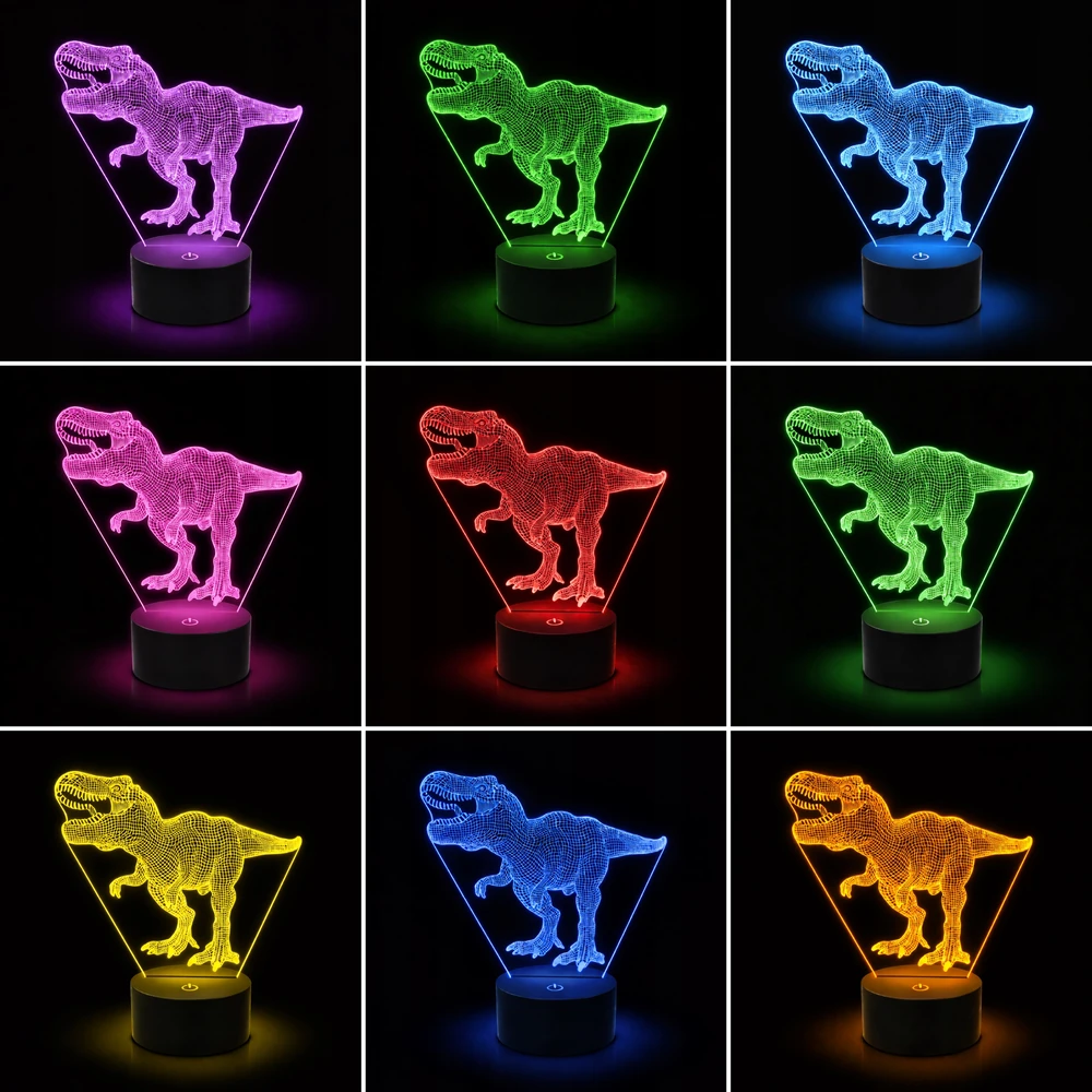 Aptel 3D Lempa Dinozauro formos