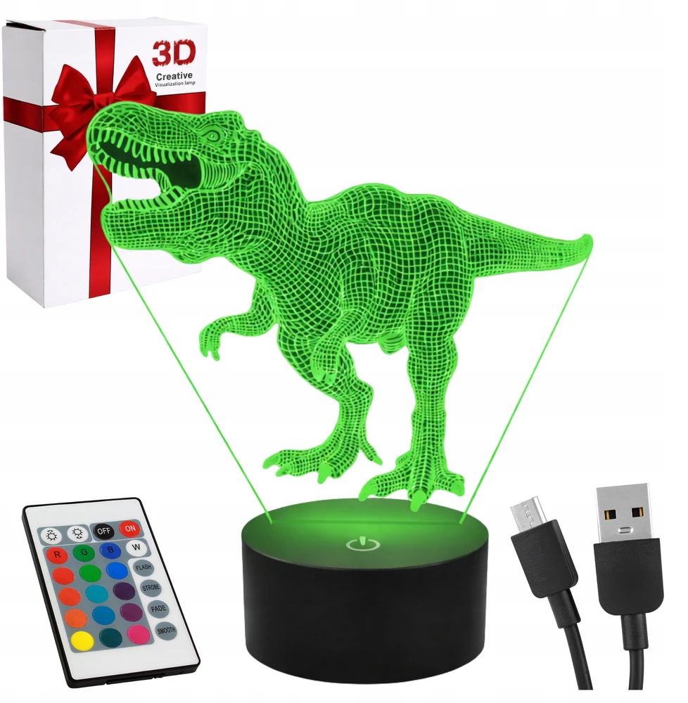 Aptel 3D Lempa Dinozauro formos