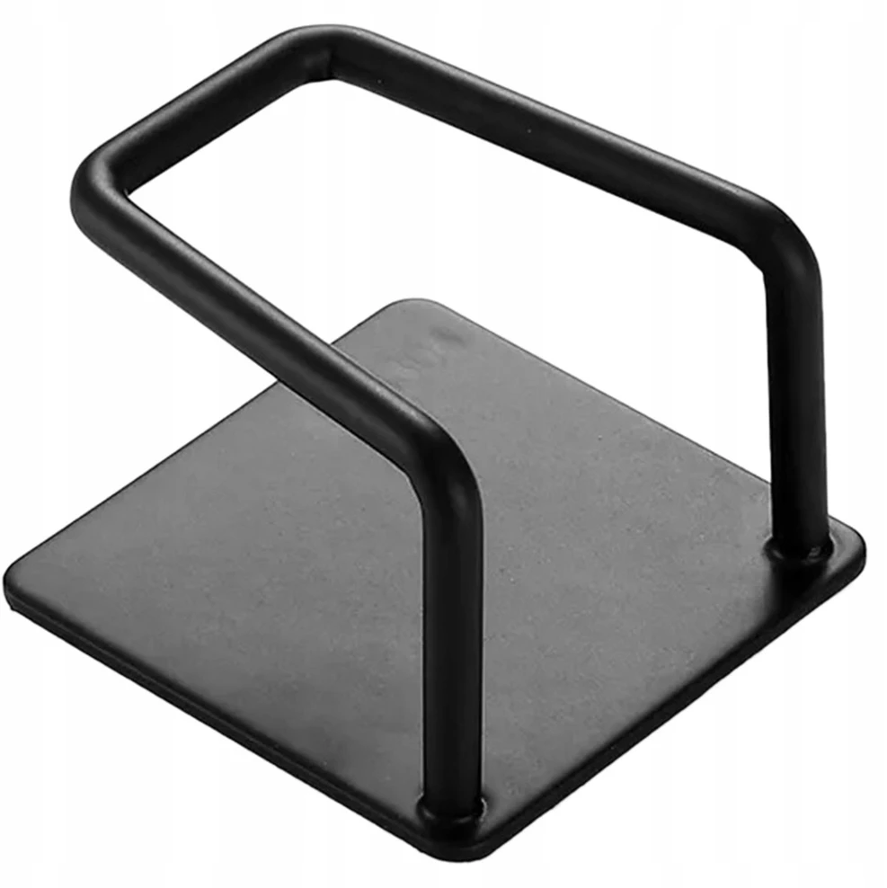 Aptel Sieninė kabykla su lipniu tvirtinimu 5x5 cm, juodas