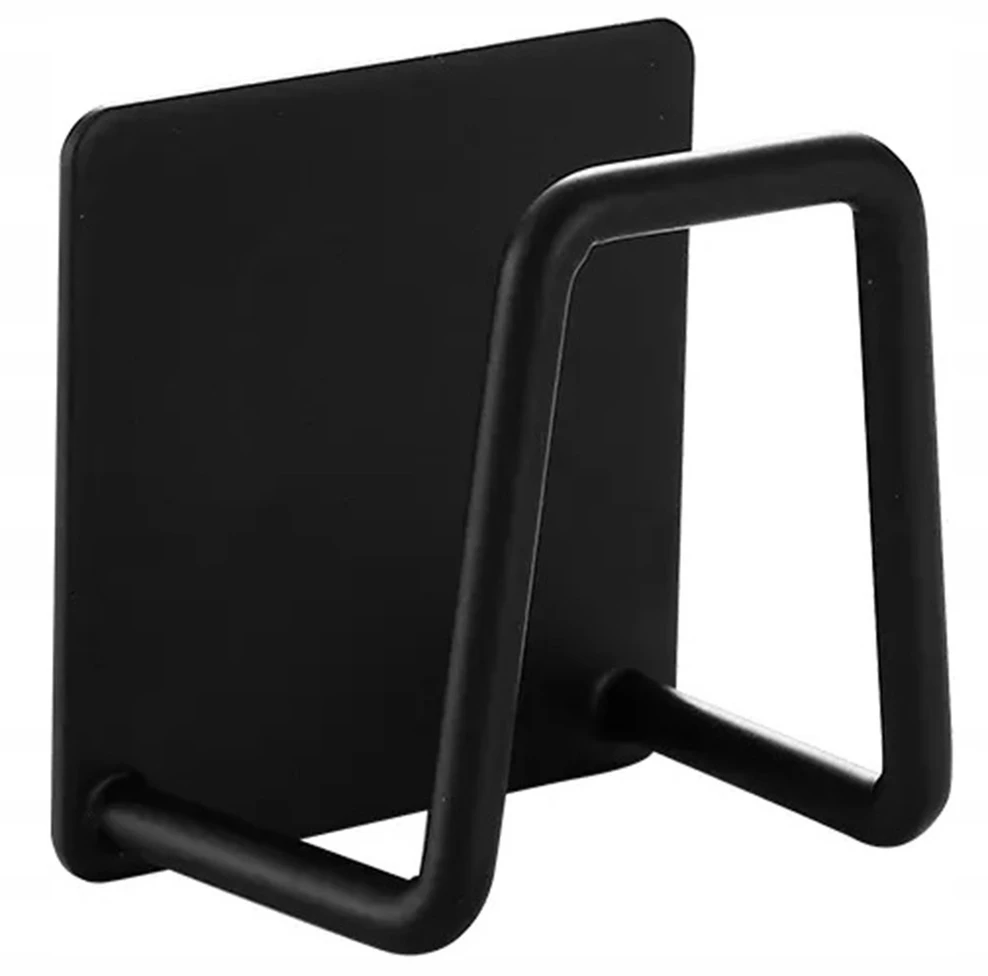 Aptel Sieninė kabykla su lipniu tvirtinimu 5x5 cm, juodas