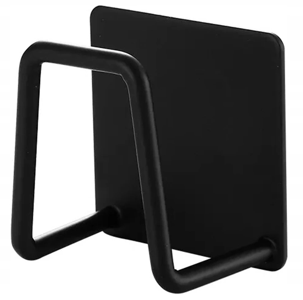 Aptel Sieninė kabykla su lipniu tvirtinimu 5x5 cm, juodas
