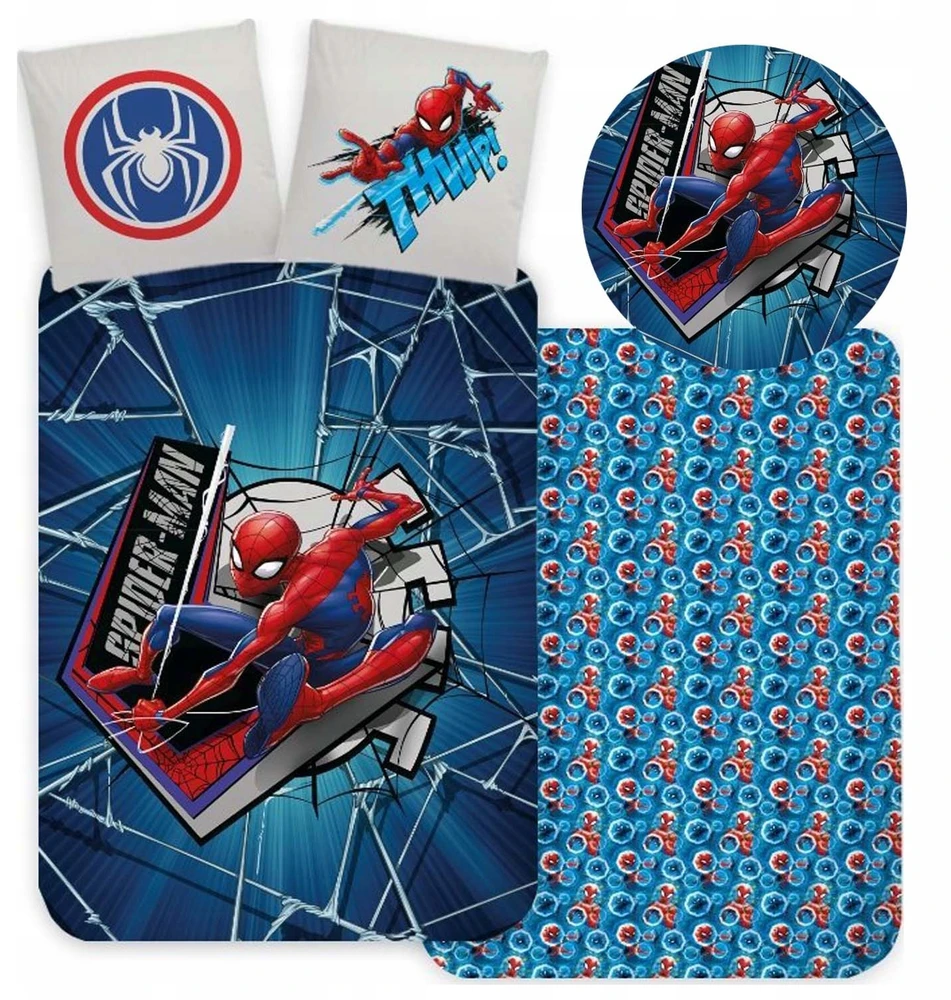 Aptex Spiderman Žmogus-voras patalynė 100x135 Žmogus-voras lovai