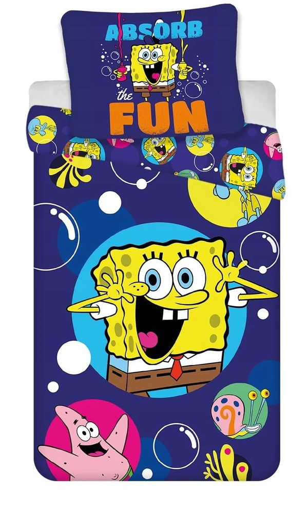 Aptex Vaikiškas patalynės komplektas Disney SpongeBob, 100x135, 2 dalių