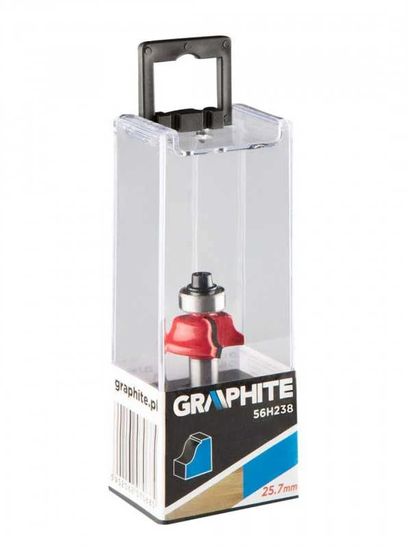 Apvalinimo Freza GRAPHITE 56H238 (25,7 x 9,7 mm, kotas 8 mm)