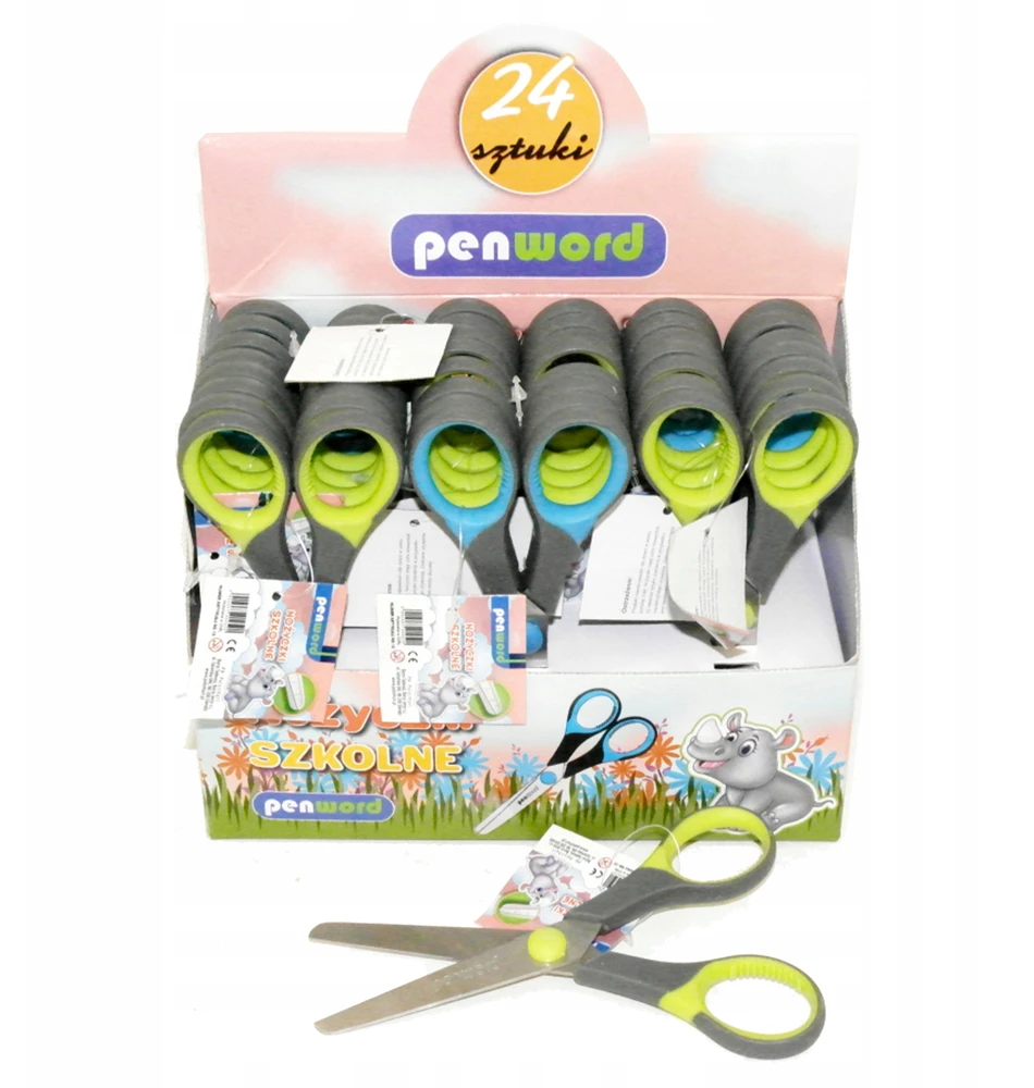 APVALINTOS MOKYKLINĖS ŽIRKLĖS 10cm NS-10 PENWORD MIX 1 vnt.