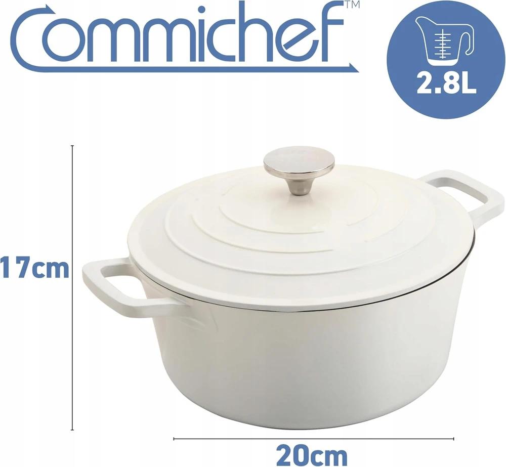 APVALUS ketaus lėkštėlis 20 cm KREMINIAI TROŠKINIAI KREMINIAI