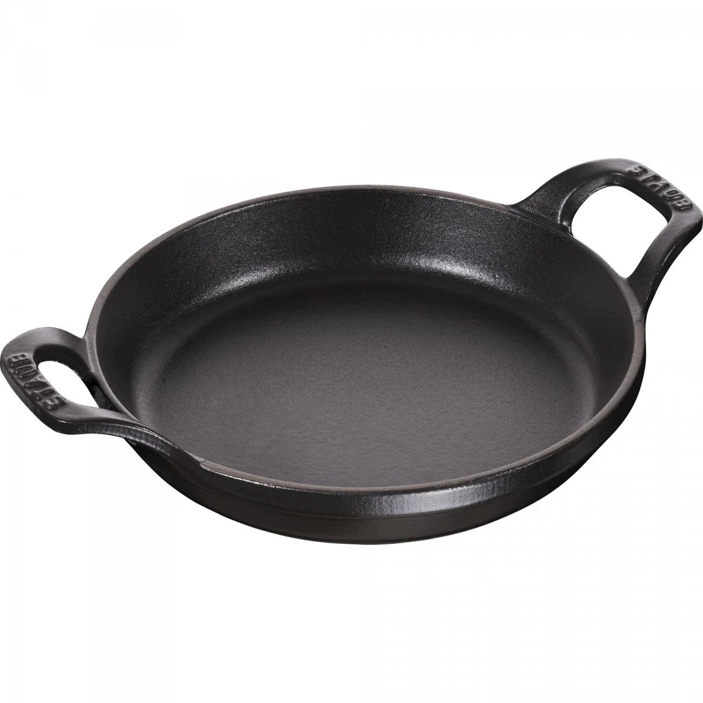 Apvalus mini kepimo ir gratino indas 16 cm, juodas Staub