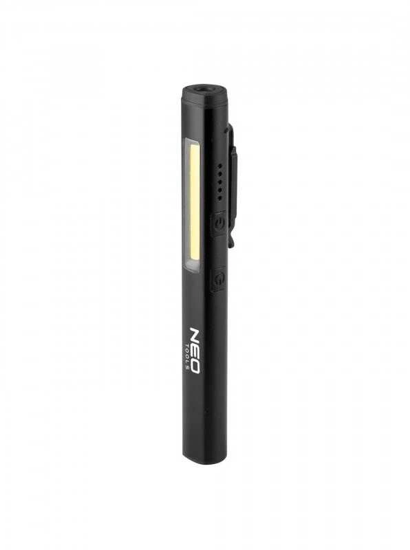 Apžiūros lempa NEO 99-077: 450 lm COB LED, Lazeris, UV, Žibintuvėlis
