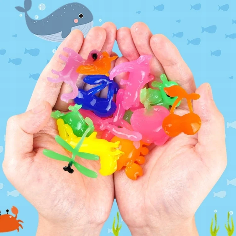 Kūrybinis gelio figūrų rinkinys Aqua Gelz, 16 vnt.