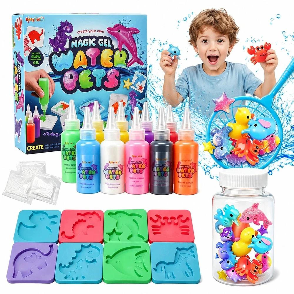 Aqua Gel DIY rinkinys – vandens figūrėlės, stebuklingas elfas, dovana vaikui